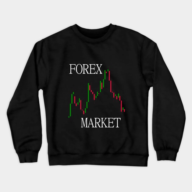 Forex Market Crewneck Sweatshirt by cypryanus